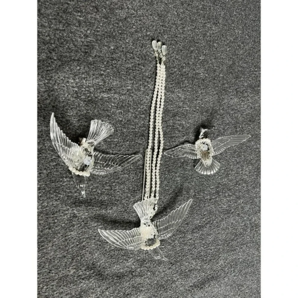 Women headwear‎ fringe bridal wedding dress hair accessories magpie set